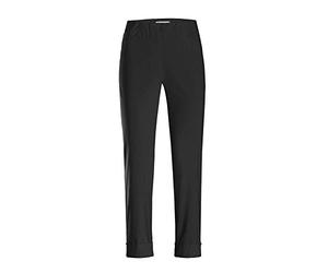 Stehmann IGOR-680 14060-900, sportive Damenhose mit aufgesetzten Taschen und Aufschlag, 6/8 Länge, Größe 42, Farbe Schwarz