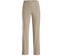 Stretch-Hose STEHMANN "INA", Damen, Gr. 48, N-Gr, braun (camel), Web, Obermaterial: 72% Viskose, 25% Polyamid, 3% Elasthan, casual, figurbetont knöchellang, Hosen, mit Stretch (48217324-48) camel