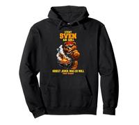 Steht Sven am Grill - lustiger Spruch Bär Namen Grillen Pullover Hoodie
