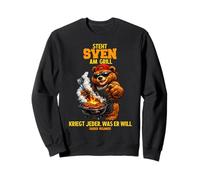 Steht Sven am Grill - lustiger Spruch Bär Namen Grillen Sweatshirt