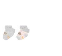Steiff Baby DOPPELPACK Vollfrottee Socken, rosa gestreift + grau L002211605 gr.17/18(74-80)