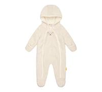 Steiff Baby Girls Overall Einteiler Fleece, Antique White, 80