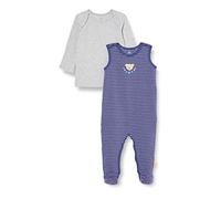 Steiff Baby-Jungen Set Strampler + T-Shirt Langarm, DEEP Cobalt, 056
