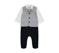 Steiff Baby-Jungen Set Strampler + T-Shirt Langarm Unterwäsche, Navy, 86