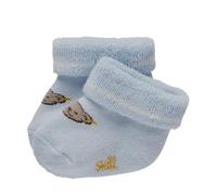 Steiff Baby Jungen Vollfrottee Socken mit Teddy 17113 (62/68, Hellblau)