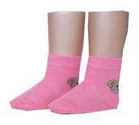 Steiff® Baby Mädchen Teddy-Socken Söckchen Rose Bär, Präzise Farbe:Rose, Größe:98-104