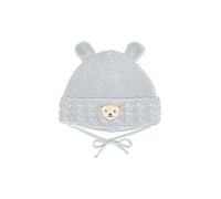 Steiff Unisex Baby Basic Bommel Beanie-Mütze, Celestial Blue, 39