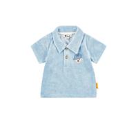 Steiff Polo-T-Shirt Bär Frottee 62 hellblau