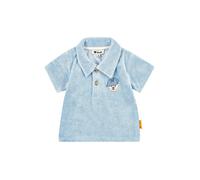 Steiff Polo-T-Shirt Bär Frottee 80 hellblau