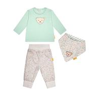 Steiff Baby Set für Mädchen, T-Shirt, Pants & Halstuch (56)