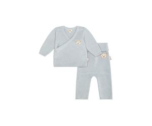 STEIFF Baby Set Strickjacke und Strickhose 2 teilig hellblau | 86
