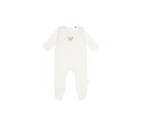 Steiff Unisex Baby Set Strampler mit Fuss + T-Shirt Langarm Baby Wellness, gestreift