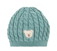 Steiff Beanie - 43 / mineral blue / 100% Baumwolle