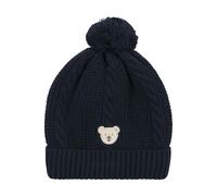 Steiff Beanie Mütze EU Größe 51 steiff Navy, weich und warm, stylische Wintermütze für Jungen & Mädchen, angenehmer Perfekter Sitz