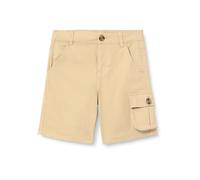 Steiff Bermudas EU Größe 110 phale Khaki, Jungen Bermuda-Shorts, Sommerhose für jeden Anlass, lockere Bequeme Passform, waschmaschinenfest