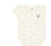 Steiff Body kurzarm EU Größe 74 eggnog, Baby-Body, kurzarm Body-Anzug für Babys, Strampler Einteiler, weicher und bequemer Strampelanzug, waschmaschinenfest