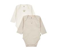 Steiff Body langarm 2er Pack EU 68 cloud dancer, Baby-Body, langarm Body-Anzug für Babys, Strampler Einteiler, weicher und bequemer Strampelanzug, waschmaschinenfest