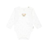 Steiff Body langarm GOTS - 62 / Cloud Dancer / 100% Baumwolle
