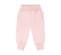 Steiff Unisex Baby Basic Jogginghose mit Beinbündchen Lässige Hose, Silver PINK, 50