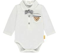 Steiff Jungen Body Langarm T Shirt, Bright White, 80 EU