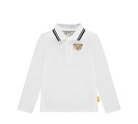 Steiff Jungen polotrøje langærmet T Shirt, Bright White, 104 EU
