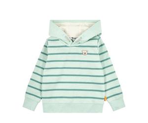 Steiff - Kapuzensweatshirt gestreift harbour grey melange 104