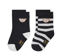 Steiff Socken 2er Pack Kinder blau, 19-22