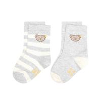 Steiff Socken 2er Pack Kinder grau, 23-26