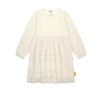 Steiff Kleid Langarm EU Größe 116 Eggnog, Mädchen Kleid, Kinderkleid für jeden Anlass, lockere und Bequeme Passform, Langarm Kleid, waschmaschinenfest
