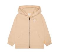 Steiff Kleinkind Jungen Sweatjacke, Kuschelige Kapuzenjacke mit Reißverschluss, Teddybärmotiv, Braun (Doeskin), 128