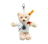 Steiff Kuscheltier Mila Teddybär DFB-Anhänger, Süßes Stofftier mit Kunststoffaugen, Kinder, Jungen & Mädchen, Friends, Plüschtier 12 cm, Beige, 988820