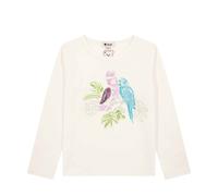 Steiff Langarmshirt - 128 / cloud dancer / 95% Baumwolle 5% Elasthan