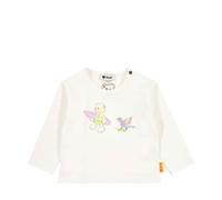 Steiff Langarmshirt - 86 / cloud dancer / 95% Baumwolle 5% Elasthan