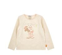 Steiff Langarmshirt - 98 / buttercream / 95% Baumwolle 5% Elasthan