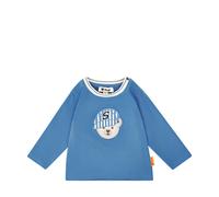 Steiff Langarmshirt Cap gestreift - 86 / blue yonder / 95% Baumwolle 5% Elasthan