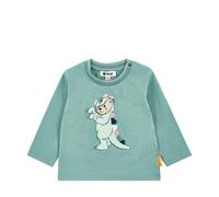 Steiff - Langarmshirt Dinobär mineral blue 74