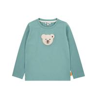 Steiff Langarmshirt mit Quietsche - 98 / mineral blue / 95% Baumwolle 5% Elasthan