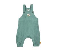 Steiff Latzhose EU Größe 74 Mineral Blue, Kinder Hose mit Latz und Trägern, Babyhose für jeden Anlass, lockere Bequeme Passform, waschmaschinenfest