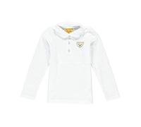 Steiff Mädchen Baby Poloshirt Langarm Weiss (100) 80