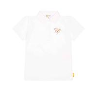 Steiff Mädchen Poloshirt Kurzarm Polohemd, Bright White, 116 EU