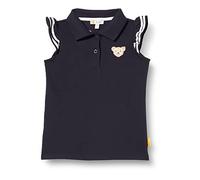 Steiff Mädchen Poloshirt Kurzarm Polohemd, Navy, 122