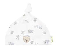 Steiff Mütze EU Größe 39 Bright White, Kinder Mütze, Ohrenschützer für Kinder, leichte und atmungsaktive Frühlingsmütze, weich und bequem, waschmaschinenfest