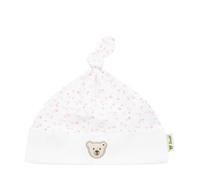 Steiff Mütze EU Größe 45 Bright White, Kinder Mütze, Ohrenschützer für Kinder, leichte und atmungsaktive Frühlingsmütze, weich und bequem, waschmaschinenfest