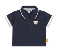 Steiff Poloshirt Kurzarm EU Größe 62 Peacoat, Polo-Shirt kurzärmelig, Polohemd für Kinder, Hemd mit Kragen, weich und bequem, waschmaschinenfest