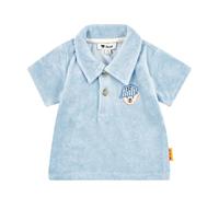Steiff Polo-T-Shirt Bär Frottee 80 hellblau