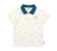 Steiff Poloshirt Kurzarm EU Größe 98 Eggnog, Polo-Shirt kurzärmelig, Polohemd für Kinder, Hemd mit Kragen, weich und bequem, waschmaschinenfest