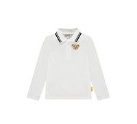 Steiff Poloshirt, Langarm, Bright White, Gr. 122