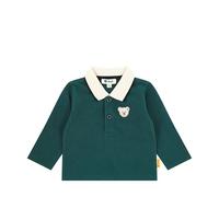 Steiff Poloshirt Langarm EU Größe 68 June Bug, Polo-Shirt langärmelig, Polohemd für Kinder, Hemd mit Kragen, Longsleeve, weich und bequem, waschmaschinenfest