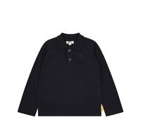 Steiff Poloshirt Langarm EU Größe 98 steiff Navy, Polo-Shirt langärmelig, Polohemd für Kinder, Hemd mit Kragen, Longsleeve, weich und bequem, waschmaschinenfest