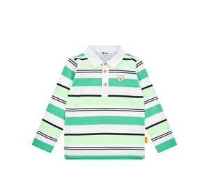 Steiff Poloshirt langarm - WINTER GREEN / 128 / 95% Baumwolle 5% Elasthan